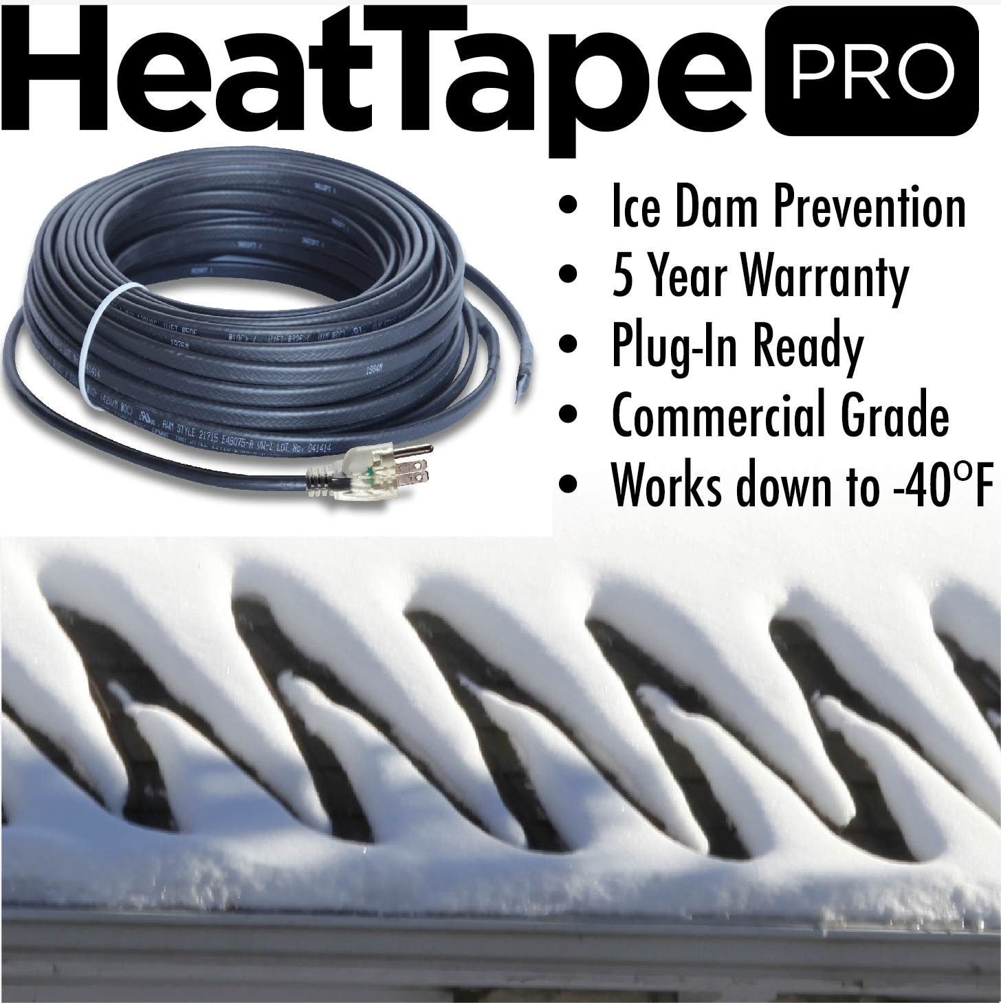 Heat Cable for Ice Dams