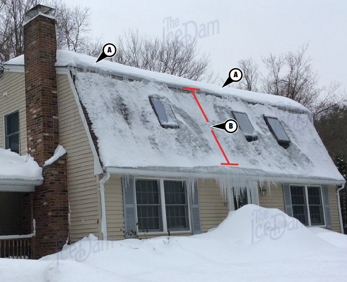 Mansard Roof Ice Dams
