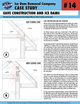 Eave Construction and Ice Dams