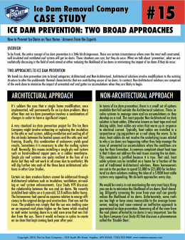 Ice Dam Prevention: Two Broad Approaches