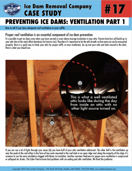 Preventing Ice Dams: Ventilation Part 1