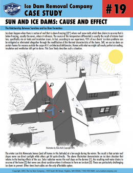 Sun and Ice Dams: Cause and Effect