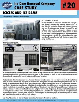 Icicles and Ice Dams