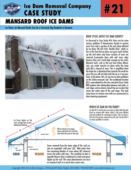Mansard Roof Ice Dams