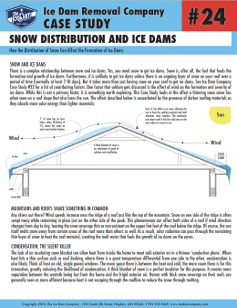 Snow Distribution and Ice Dams