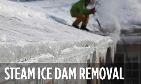 Steam Ice Dam Removal